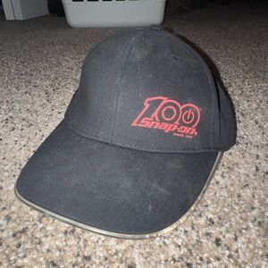 Light Up Snap-on Black and Red Logo Cap